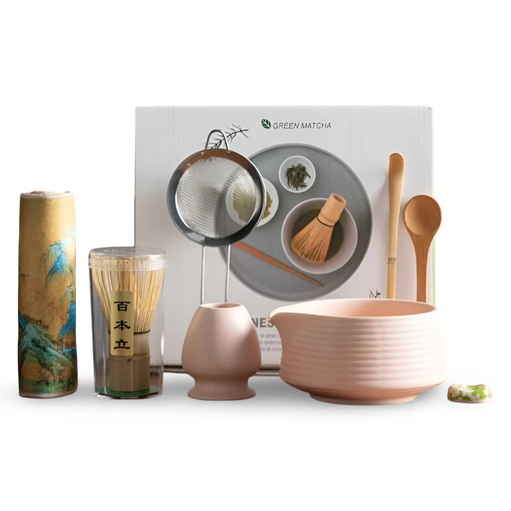 Kompletny Zestaw do Matcha 8-Elementowy z Czarką 500 ml