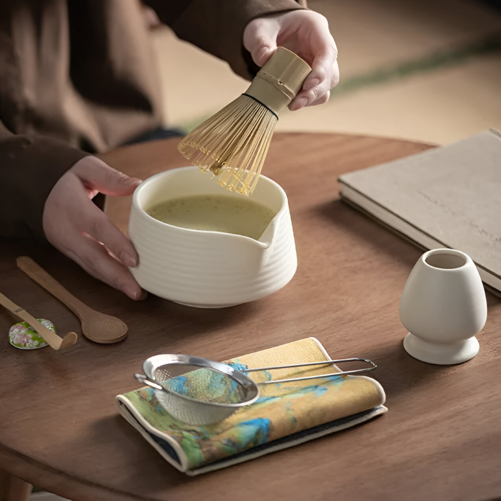 Kompletny Zestaw do Matcha 8-Elementowy z Czarką 500 ml