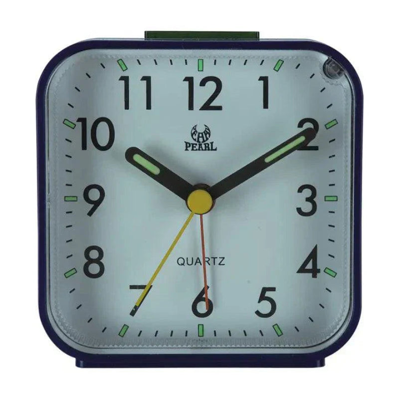 Budzik Analogowy Quartz 8 cm z Podświetleniem, Cichy Mechanizm