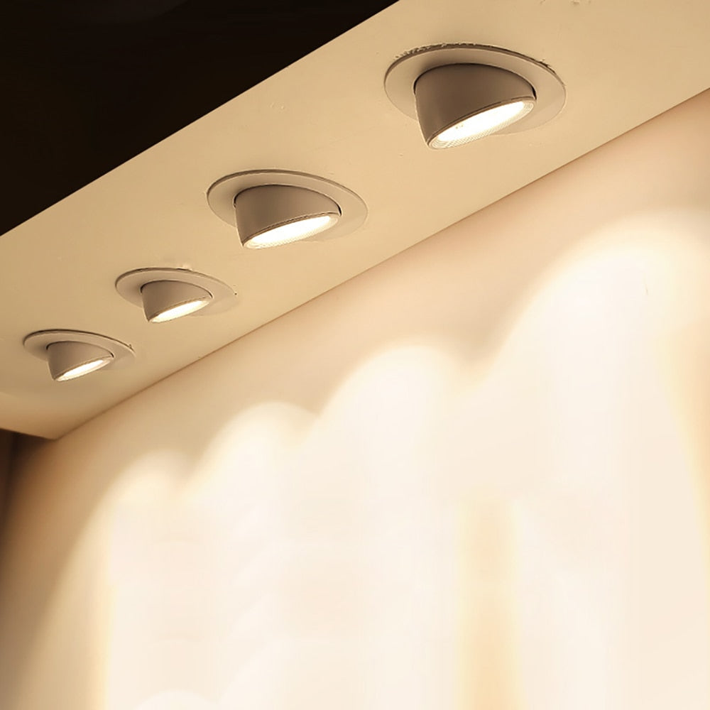 Oprawa Wpuszczana LED 7-15 W, Obrotowa o 360 Stopni, Aluminium