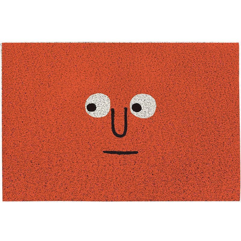 Wycieraczka Poliestrowa z Gumowym Spodem, Wzór Emoji, 60x90 cm