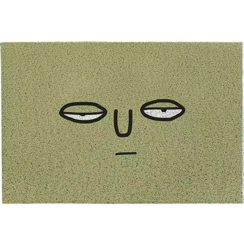 Wycieraczka Poliestrowa z Gumowym Spodem, Wzór Emoji, 60x90 cm