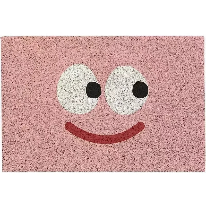 Wycieraczka Poliestrowa z Gumowym Spodem, Wzór Emoji, 60x90 cm
