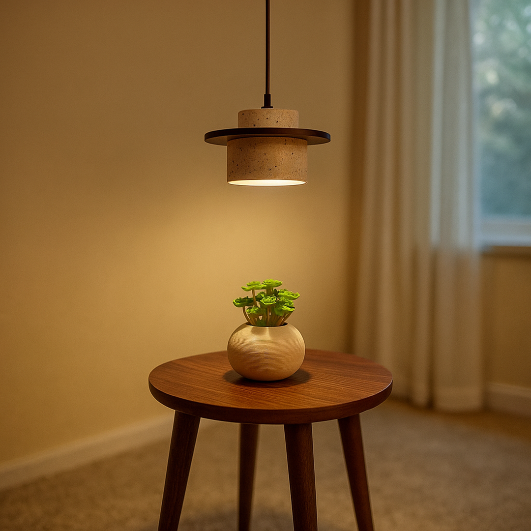 Lampa Wisząca O Rzeźbiarskim Wyglądzie | Japandi