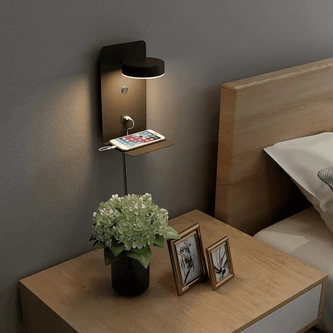 Nowoczesna Lampa Nocna Ścienna | Przy Łóżku