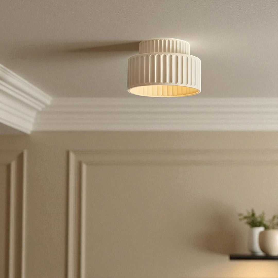 Nowoczesna lampa wisząca kolor kremowy | Elegancka
