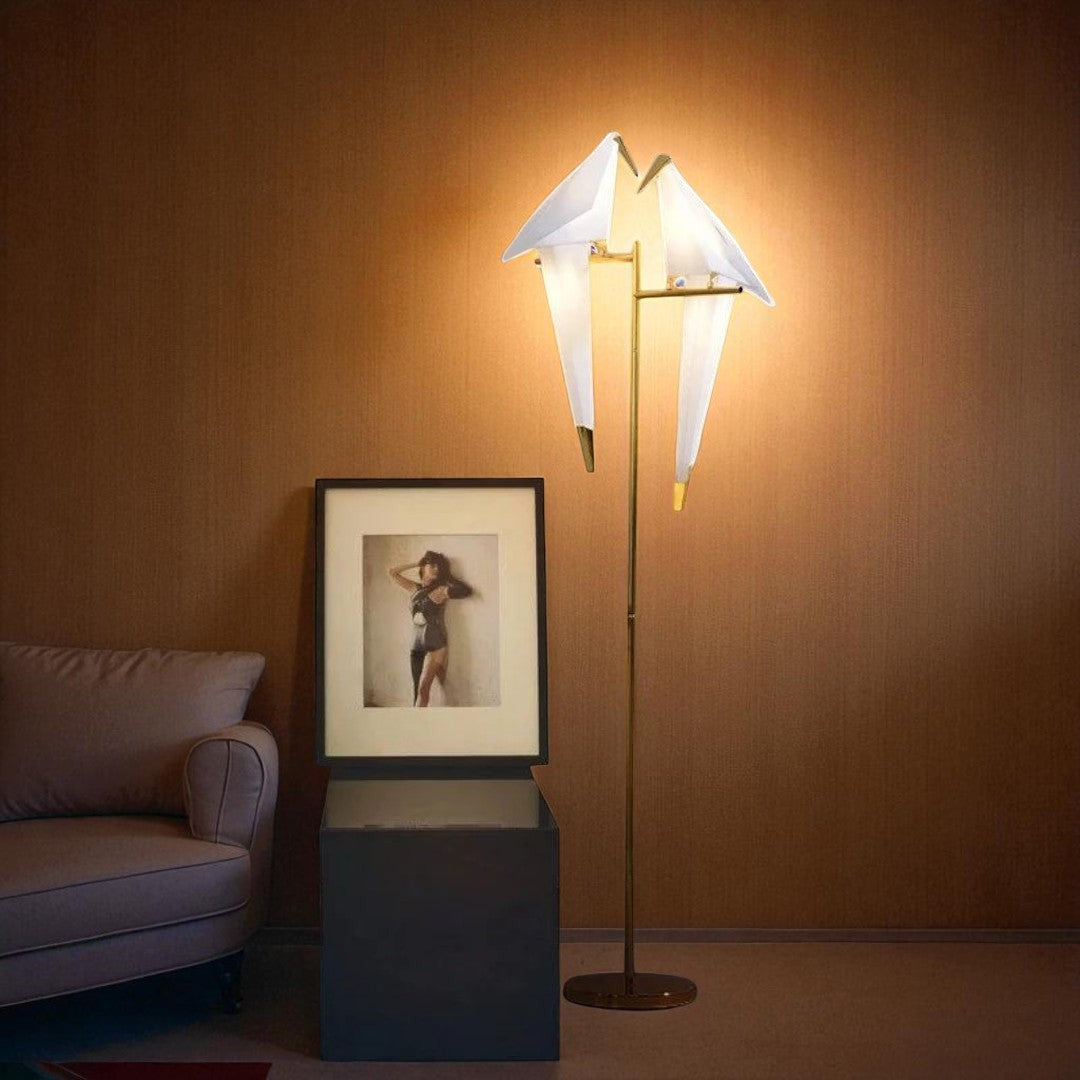 Dekor Magnetyczna Lampa Ptak | Styl Origami