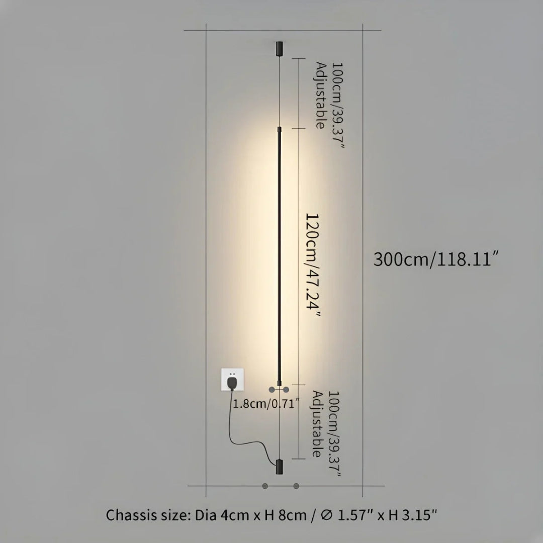 Architektoniczna stożkowa lampa podłogowa