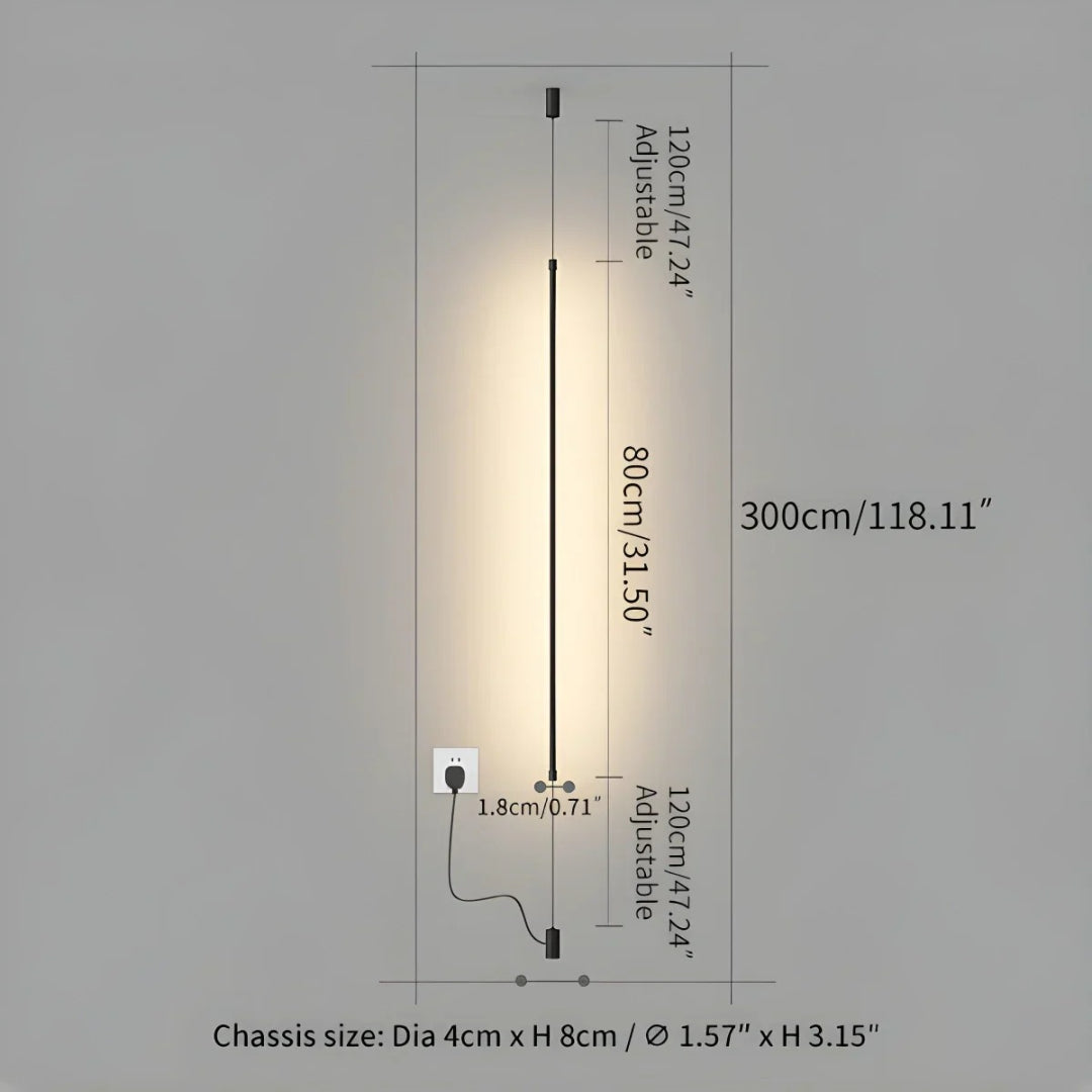 Architektoniczna stożkowa lampa podłogowa