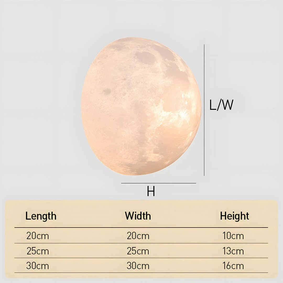 Nowoczesna lampa ścienna Moon