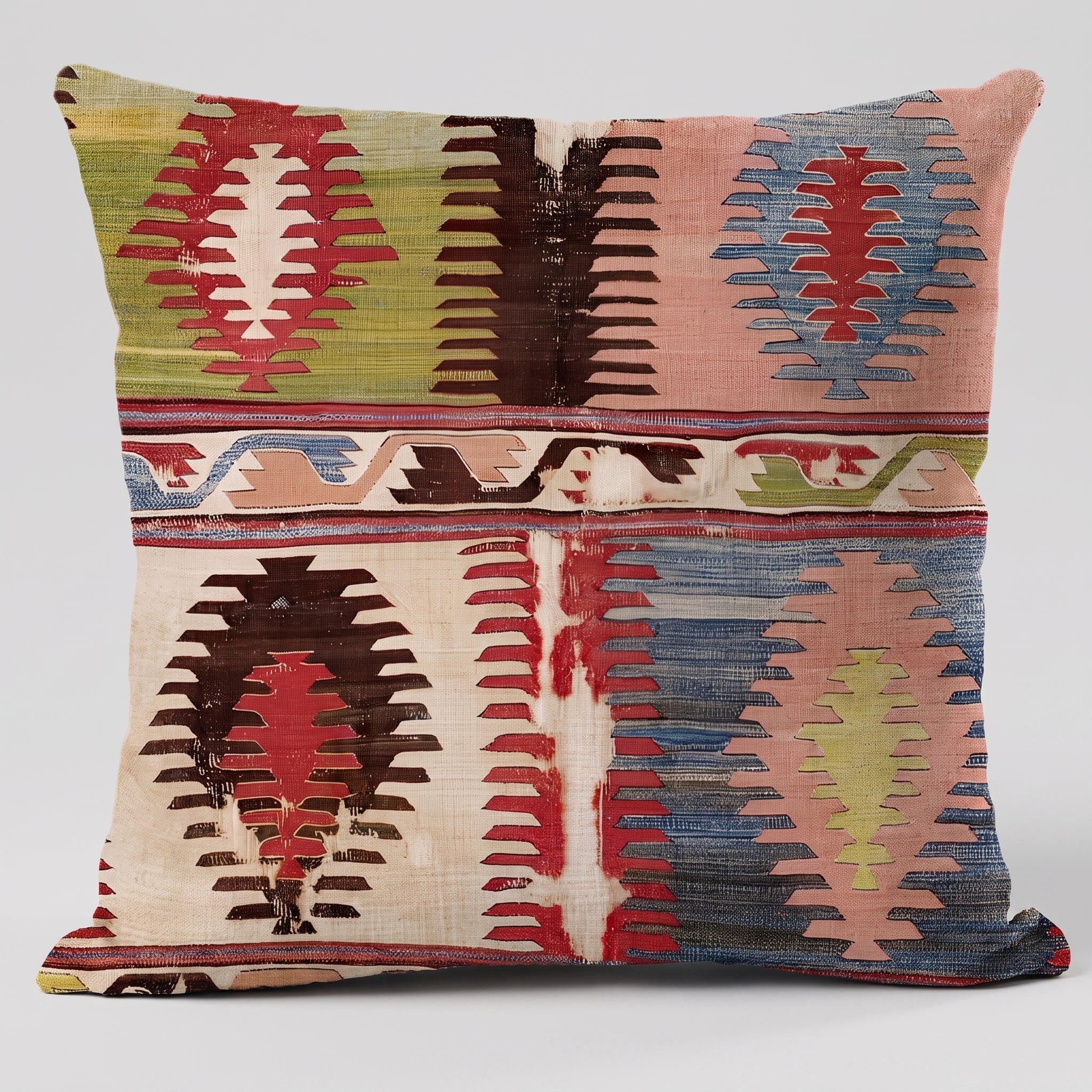 Poszewka Kilim z Geometrycznym Wzorem Etnicznym, Dziesięć Wzorów