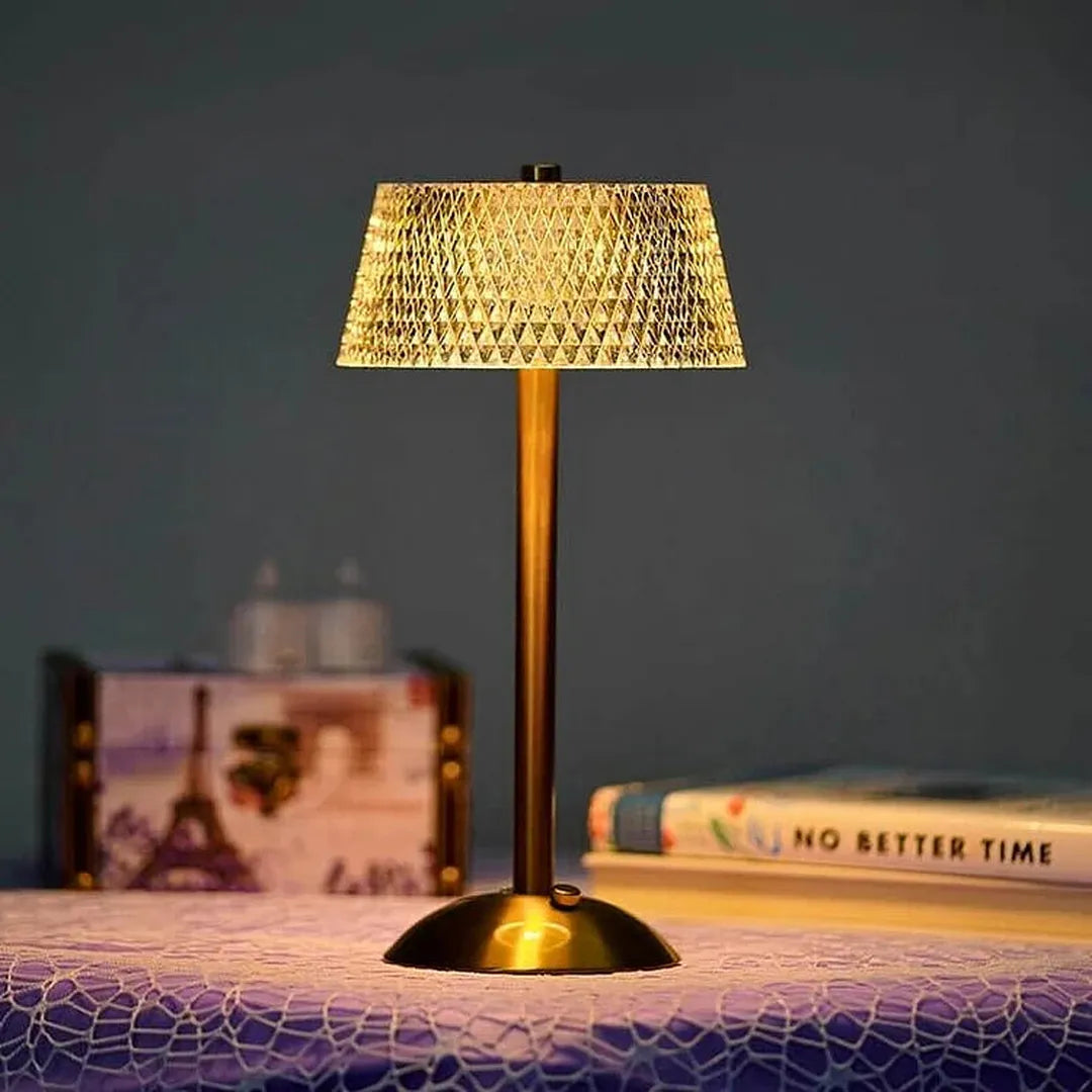 Bezprzewodowa Metalowa Lampa Stołowa Z Akumulatorem