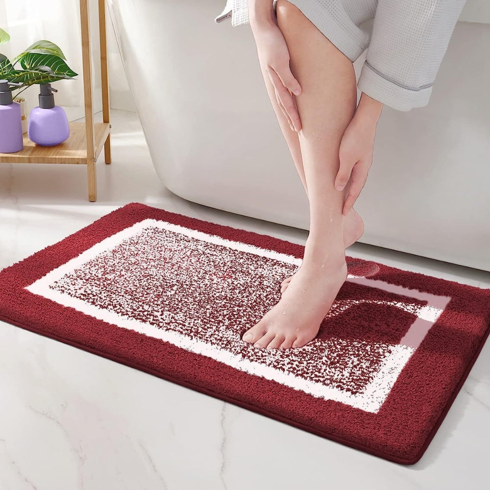 Antypoślizgowa Mata Łazienkowa Chłonna, Wzór z Obwódką