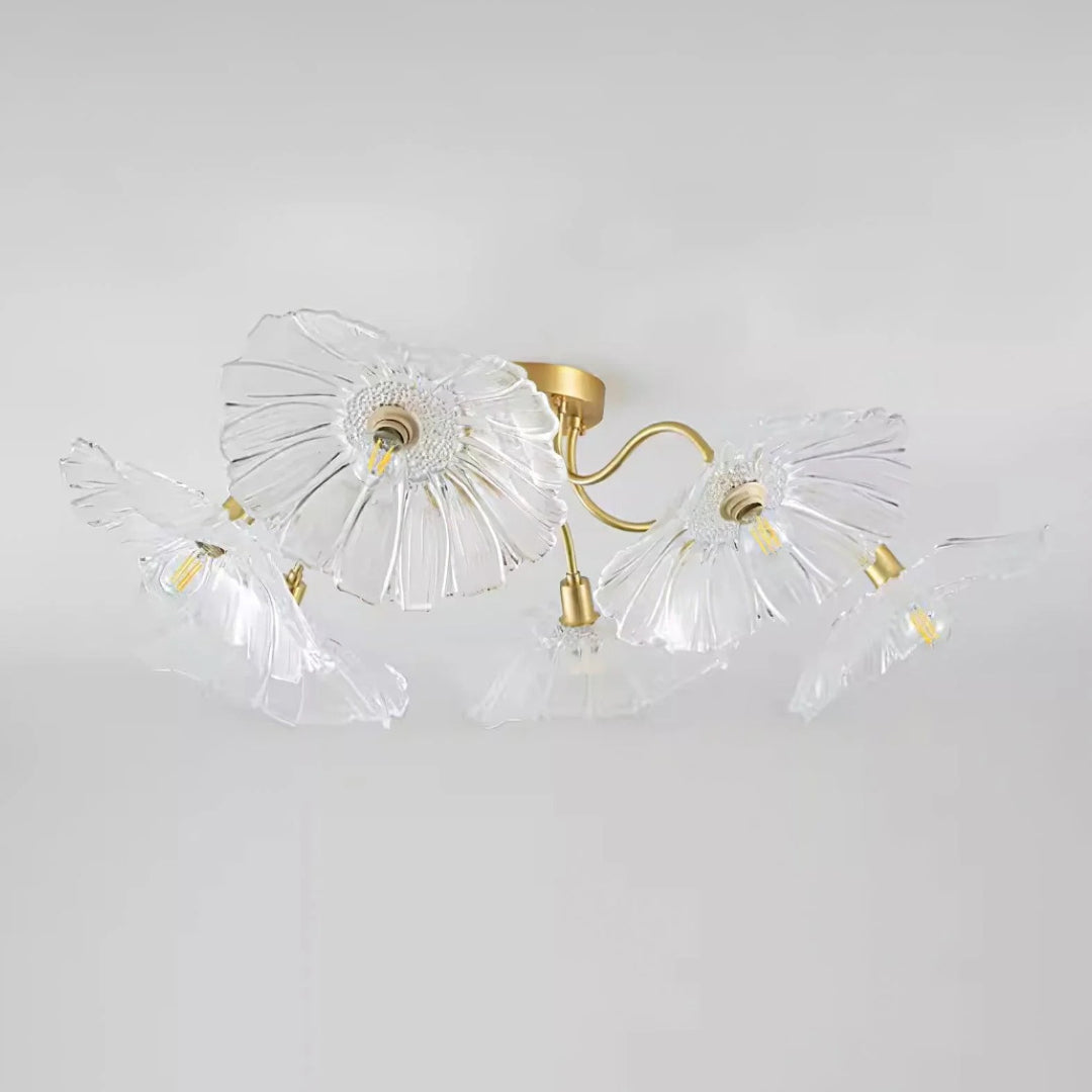 Artystyczna lampa sufitowa w kształcie kwiatu – widok produktu 6 | Nuvira Home