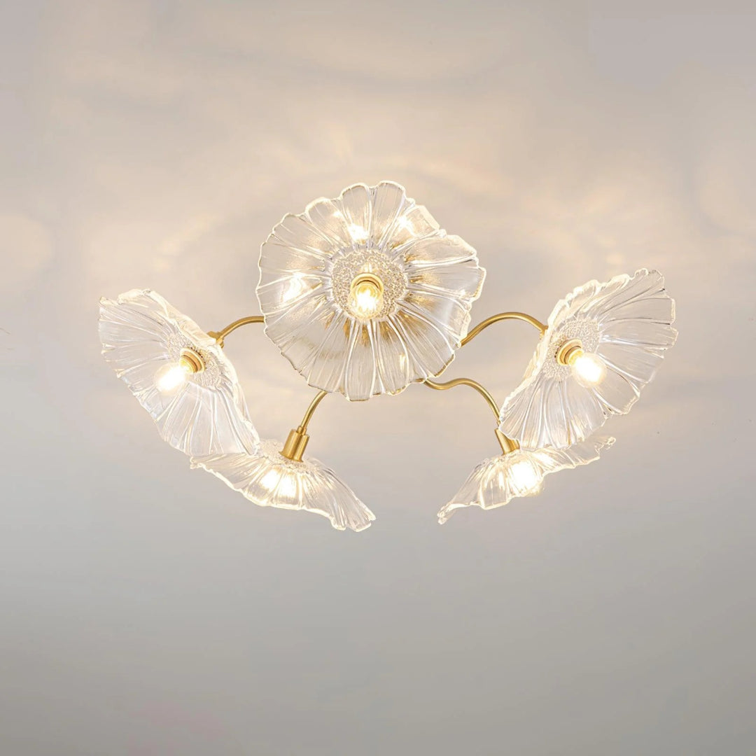 Artystyczna lampa sufitowa w kształcie kwiatu – widok produktu 12 | Nuvira Home