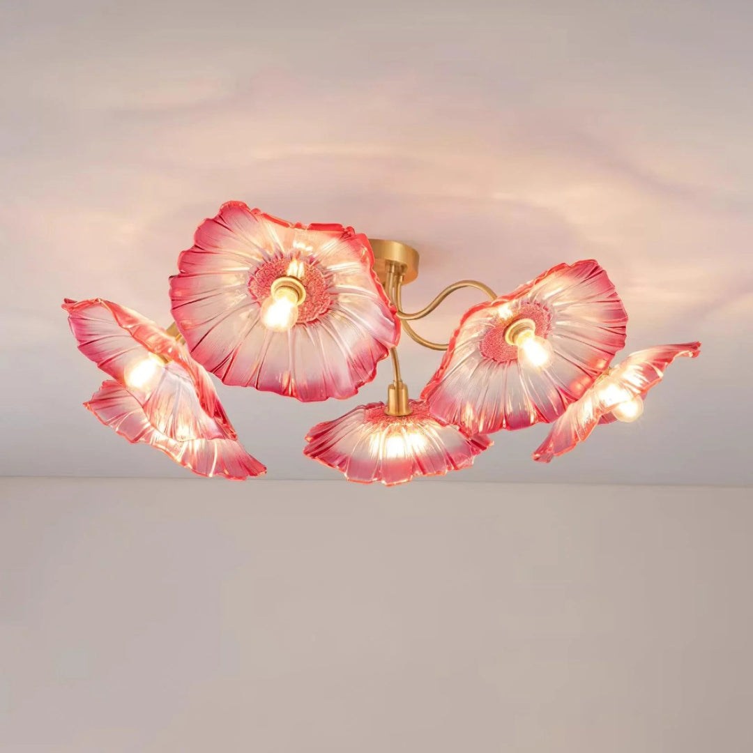 Artystyczna lampa sufitowa w kształcie kwiatu – widok produktu 15 | Nuvira Home