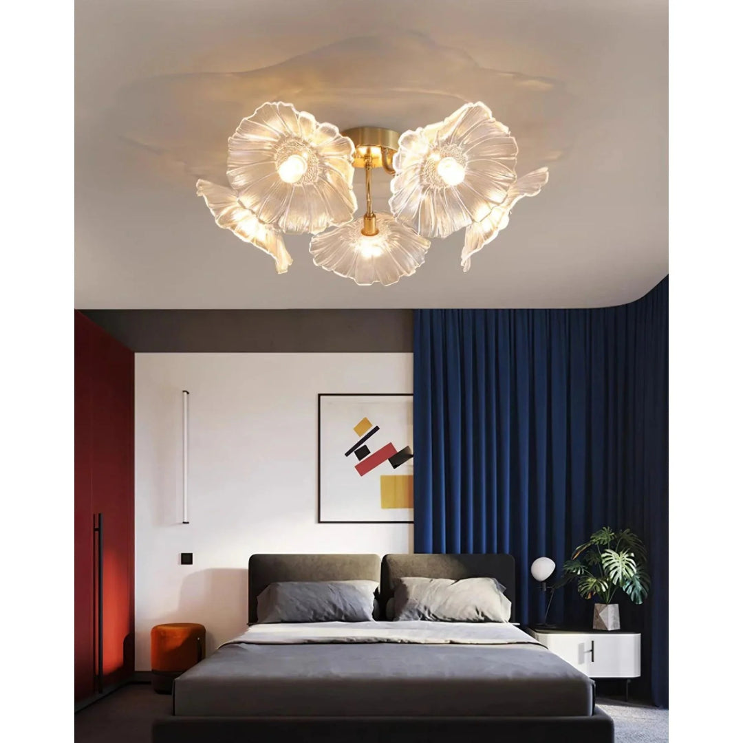Artystyczna lampa sufitowa w kształcie kwiatu – widok produktu 30 | Nuvira Home