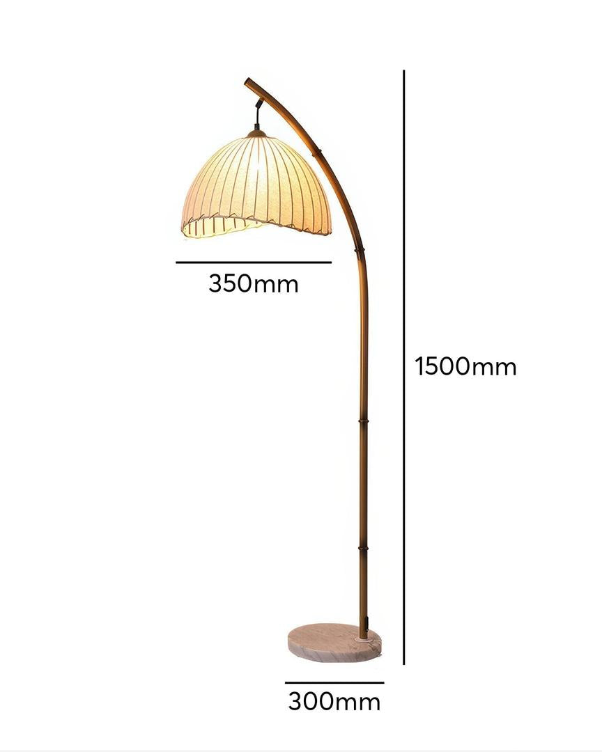 Bambusowa Lampa Podłogowa Zen Do Naturalnych Wnętrz – widok produktu 11 | Nuvira Home