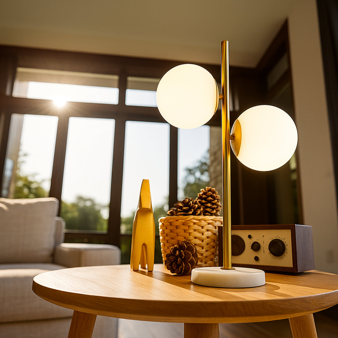 Bezprzewodowa lampa stołowa LED – Ładowana kablem USB – widok produktu 1 | Nuvira Home