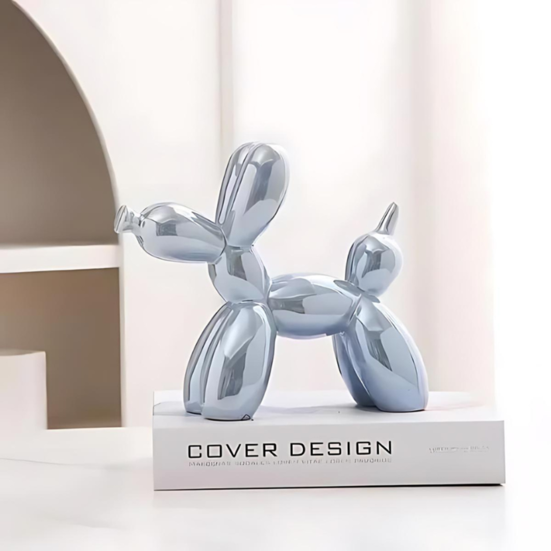 Ceramiczna Figurka Dekoracyjna Piesek z Balonów – widok produktu 4 | Nuvira Home