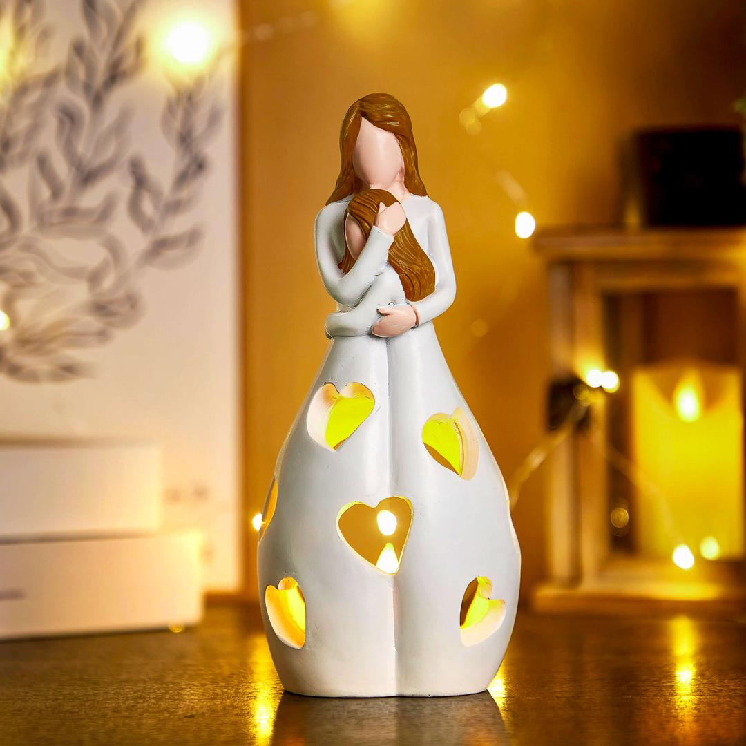 Ceramiczna Lampa Figurka „Love” – widok produktu 3 | Nuvira Home
