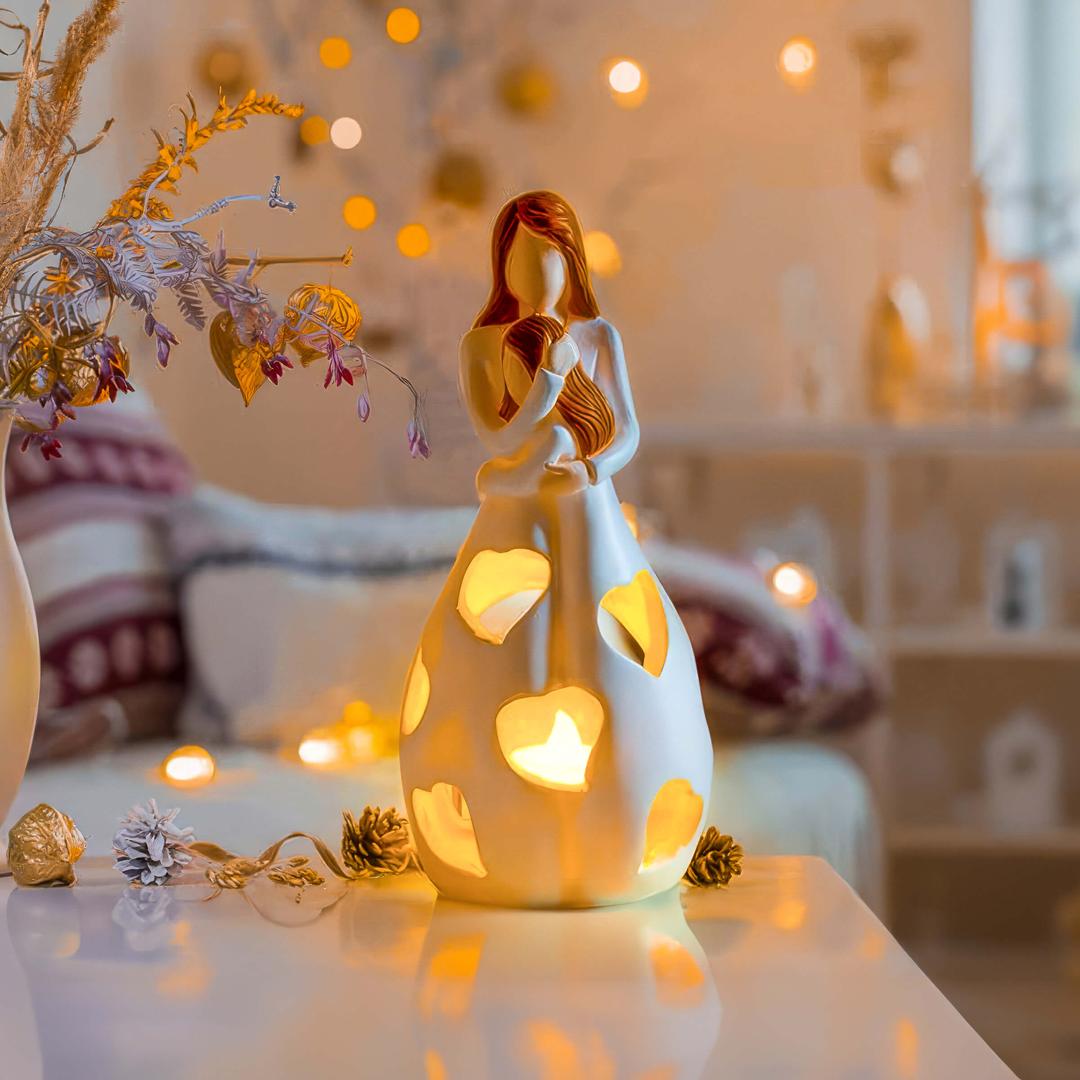 Ceramiczna Lampa Figurka „Love” – widok produktu 4 | Nuvira Home