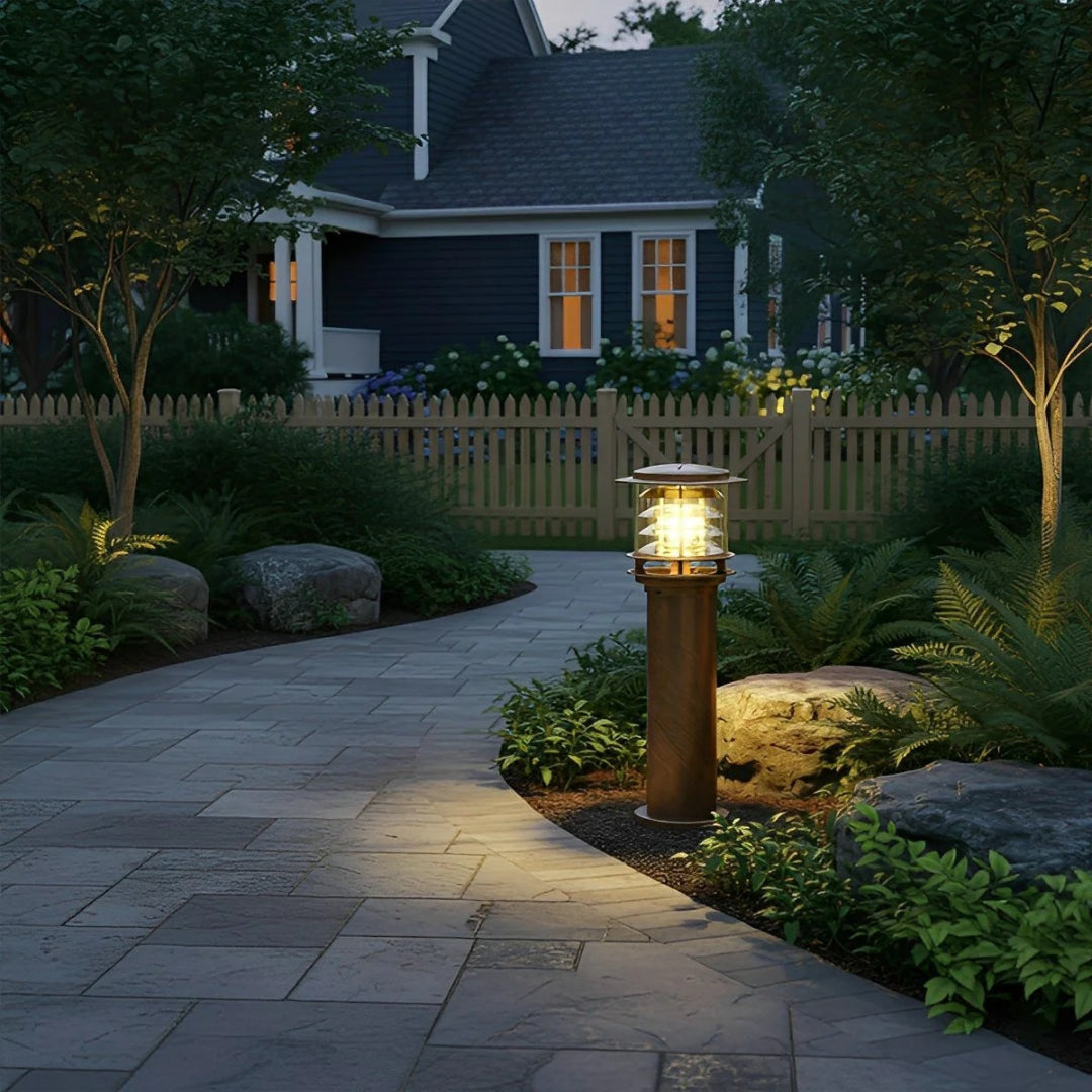 Cylindryczna ogrodowa lampa ścieżkowa LED – widok produktu 5 | Nuvira Home