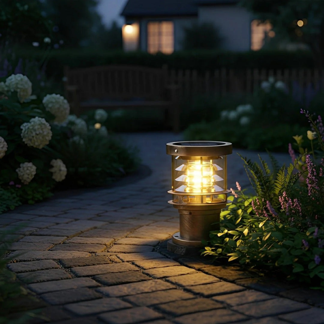 Cylindryczna ogrodowa lampa ścieżkowa LED – widok produktu 7 | Nuvira Home