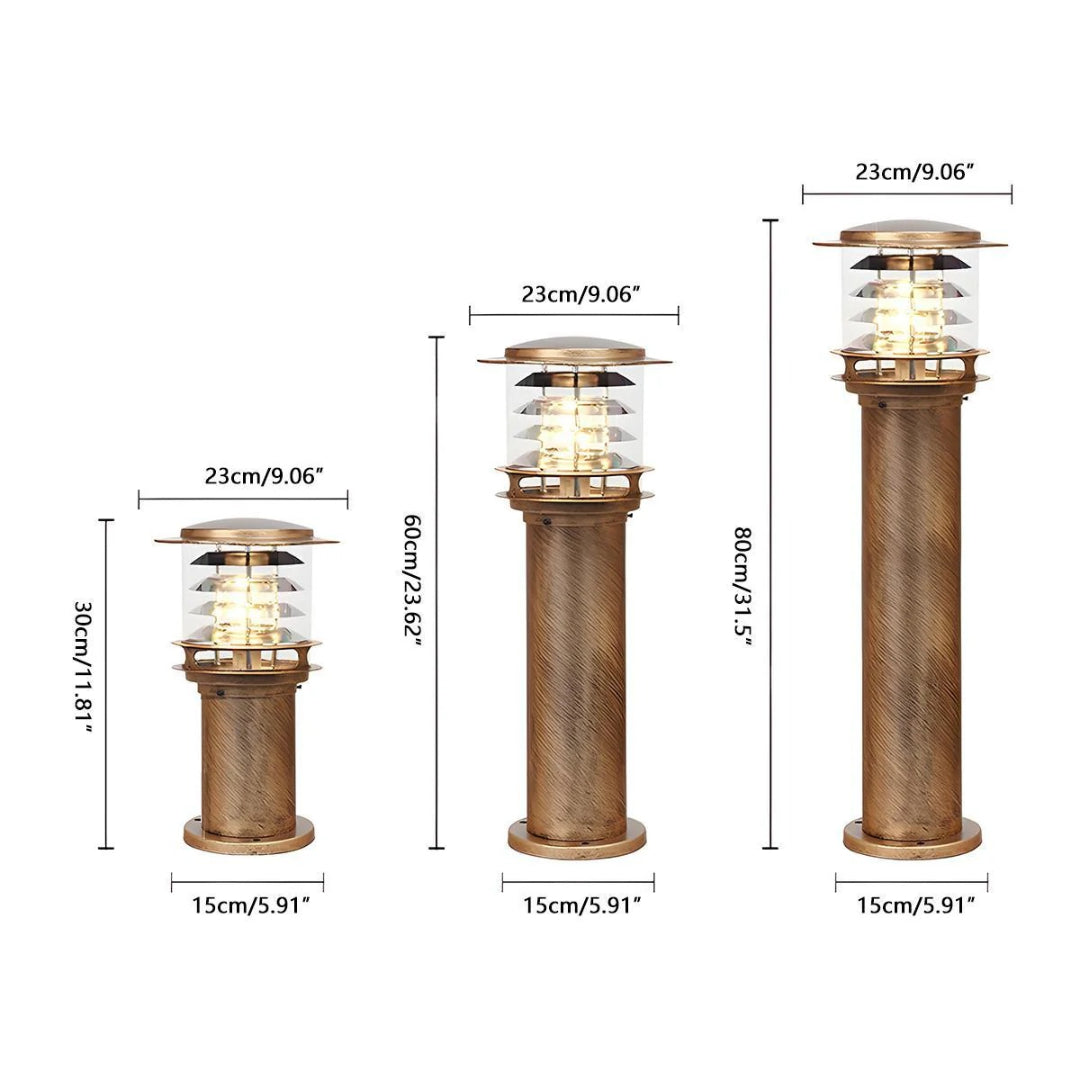 Cylindryczna ogrodowa lampa ścieżkowa LED – widok produktu 18 | Nuvira Home