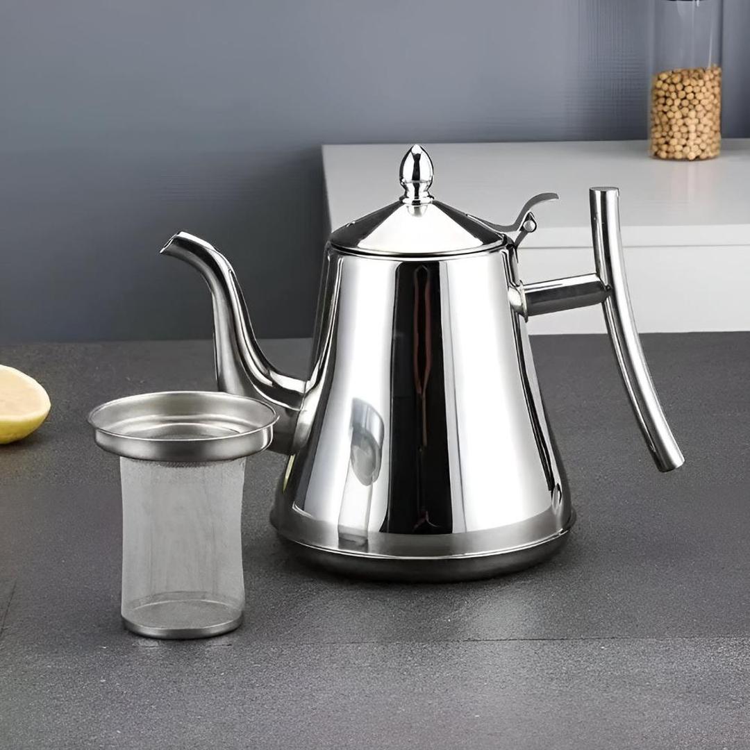 Czajnik Ze Stali Nierdzewnej Do Herbaty I Kawy – Wbudowany Filtr – widok produktu 4 | Nuvira Home