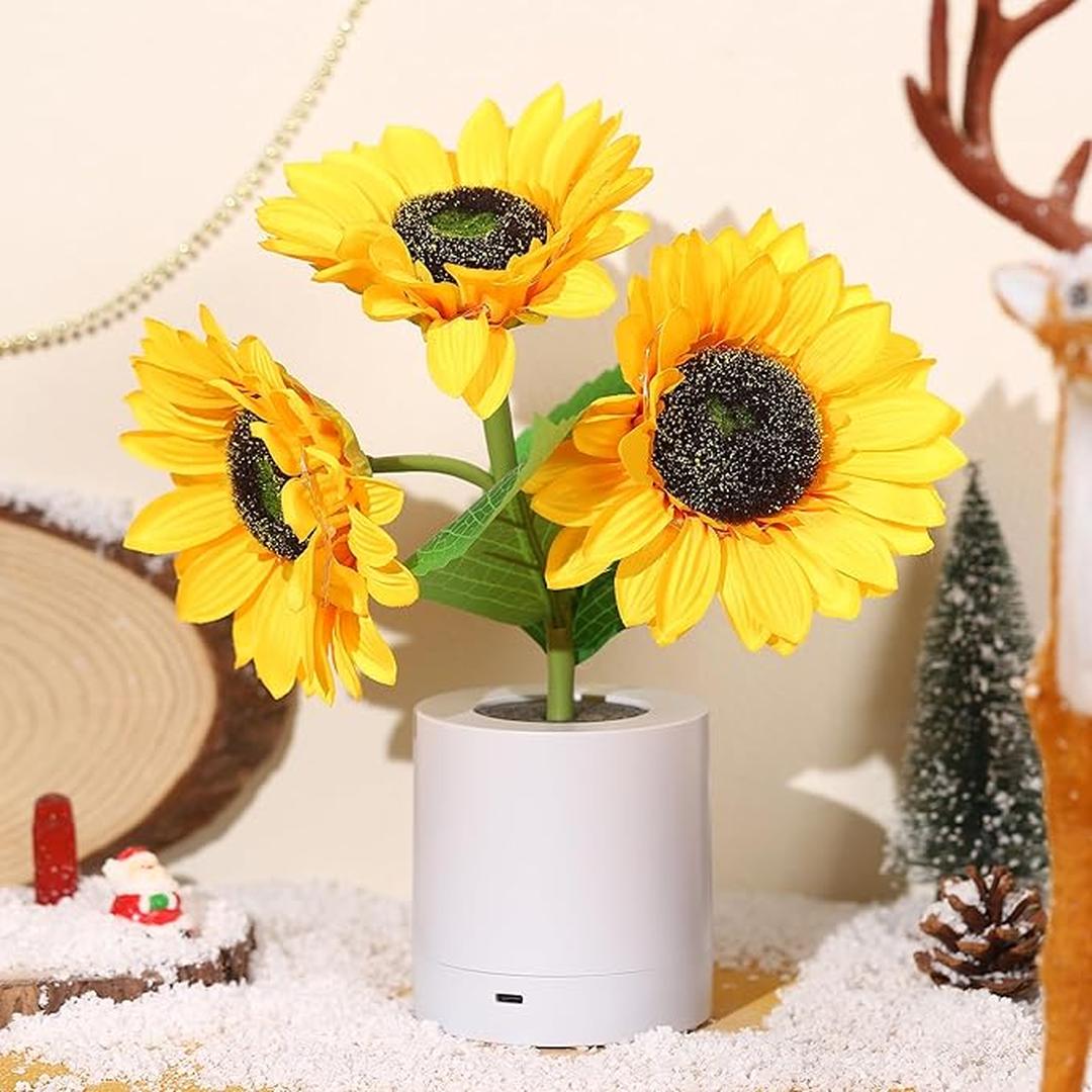 Dekoracyjna Lampa Stołowa Z Kwiatami Sztucznymi – widok produktu 10 | Nuvira Home