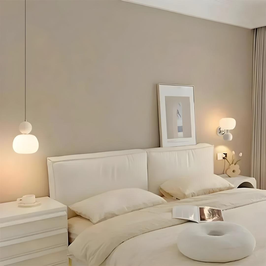 Dekoracyjna Lampa Wisząca Kremowa – Art Deco – widok produktu 2 | Nuvira Home