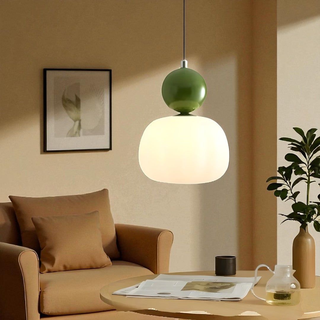 Dekoracyjna Lampa Wisząca Kremowa – Art Deco – widok produktu 5 | Nuvira Home