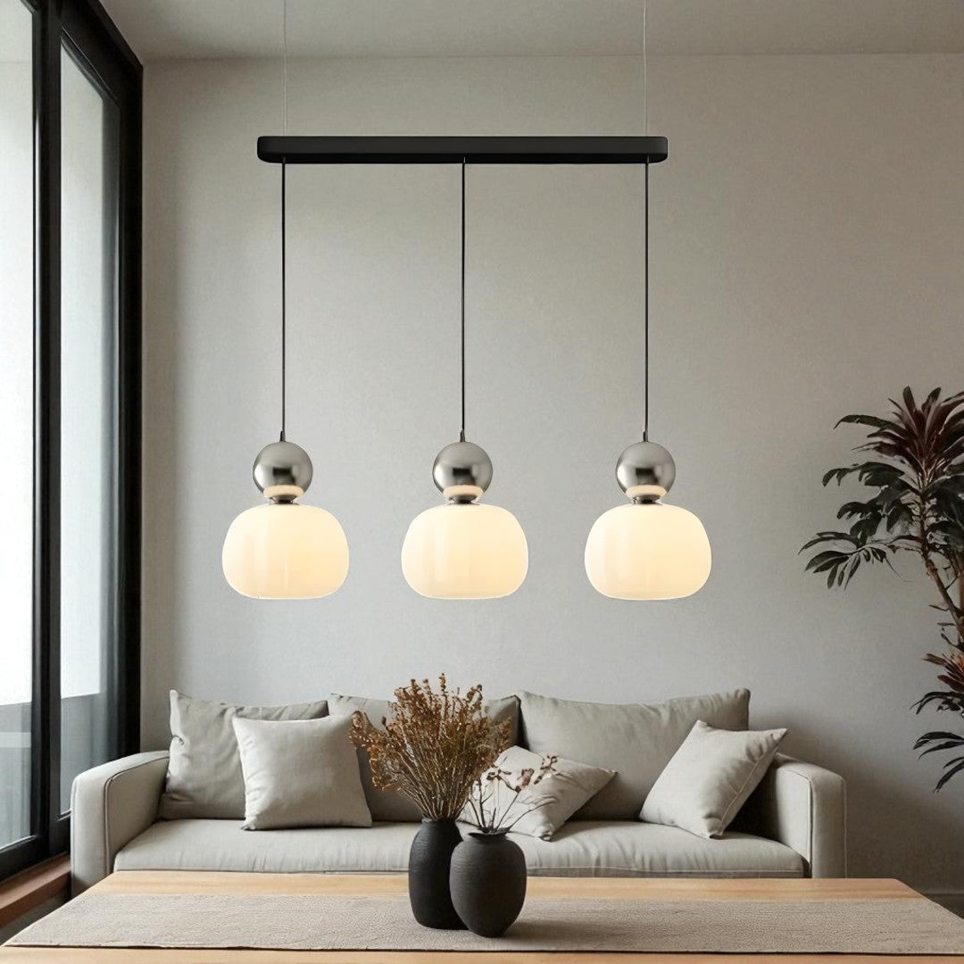 Dekoracyjna Lampa Wisząca Kremowa – Art Deco – widok produktu 9 | Nuvira Home