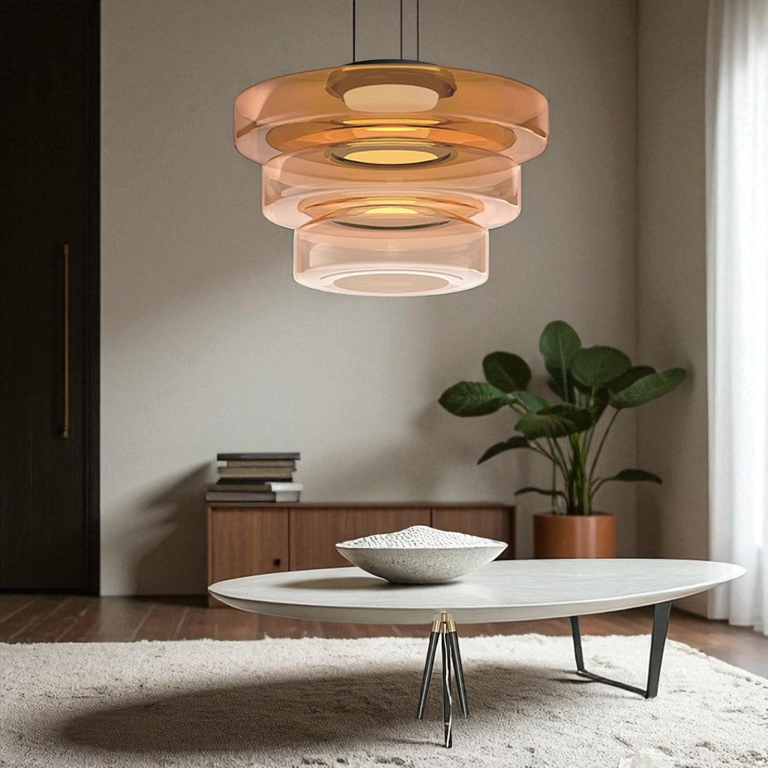 Dekoracyjna Lampa Wisząca Szklana – Styl Bauhaus – widok produktu 10 | Nuvira Home