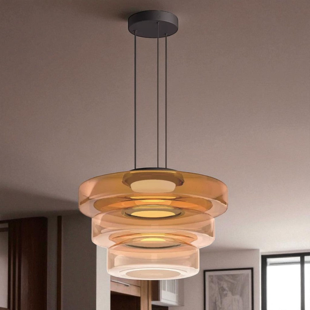 Dekoracyjna Lampa Wisząca Szklana – Styl Bauhaus – widok produktu 11 | Nuvira Home