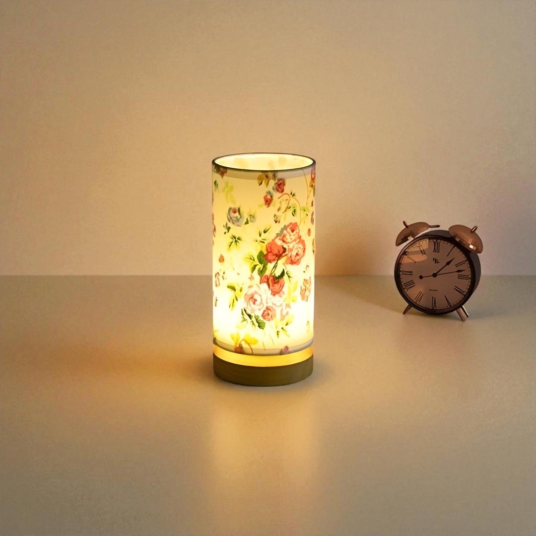 Drewniana Lampa Nocna – Kojący Akcent – widok produktu 1 | Nuvira Home