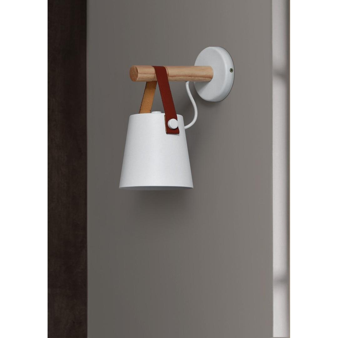 Drewniana Lampa Ścienna Dekoracyjna – Nordycka – widok produktu 7 | Nuvira Home