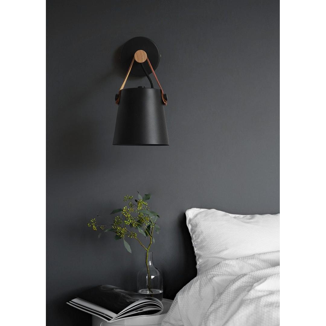 Drewniana Lampa Ścienna Dekoracyjna – Nordycka – widok produktu 8 | Nuvira Home