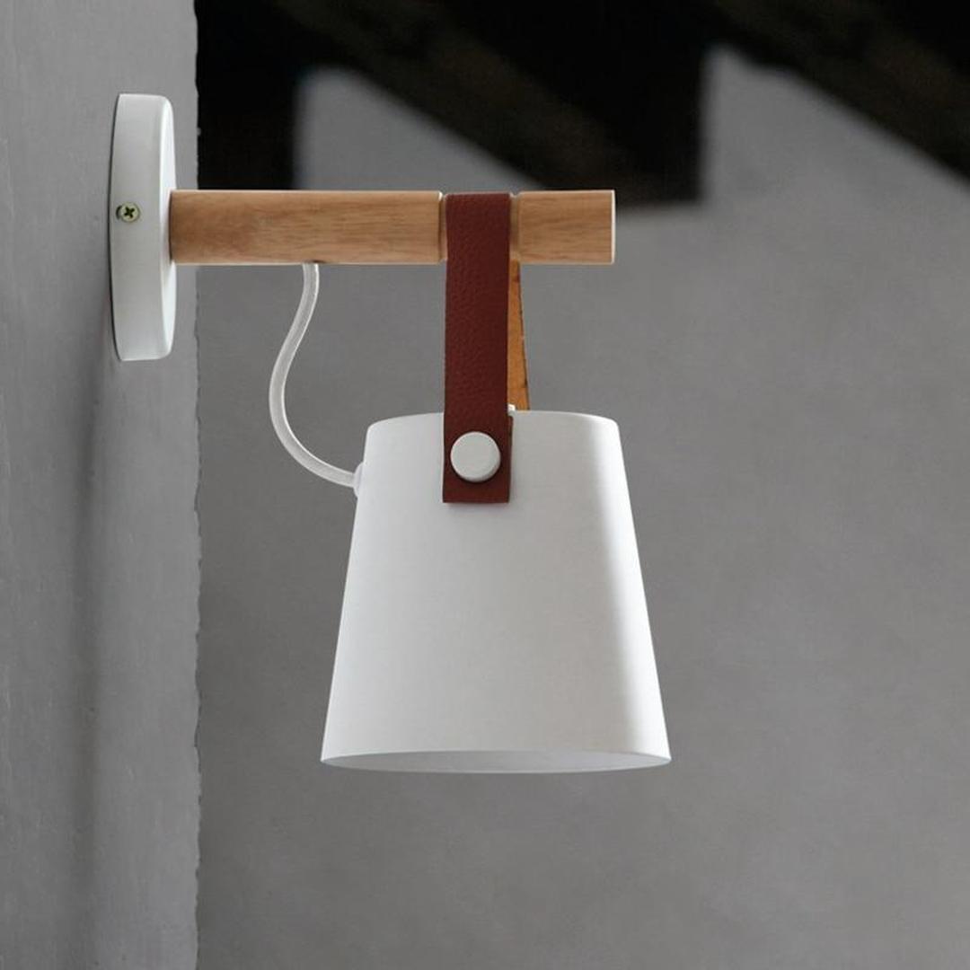 Drewniana Lampa Ścienna Dekoracyjna – Nordycka – widok produktu 11 | Nuvira Home
