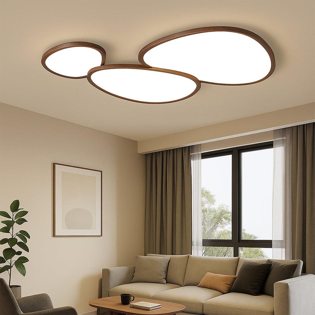 Drewniana Lampa Sufitowa LED – widok produktu 1 | Nuvira Home