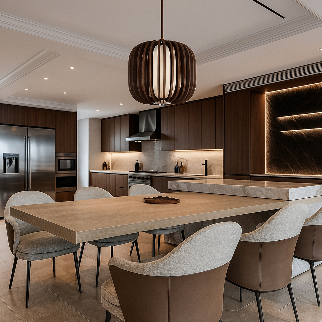 Drewniana Lampa Wisząca – Skandynawska Inspiracja – widok produktu 5 | Nuvira Home