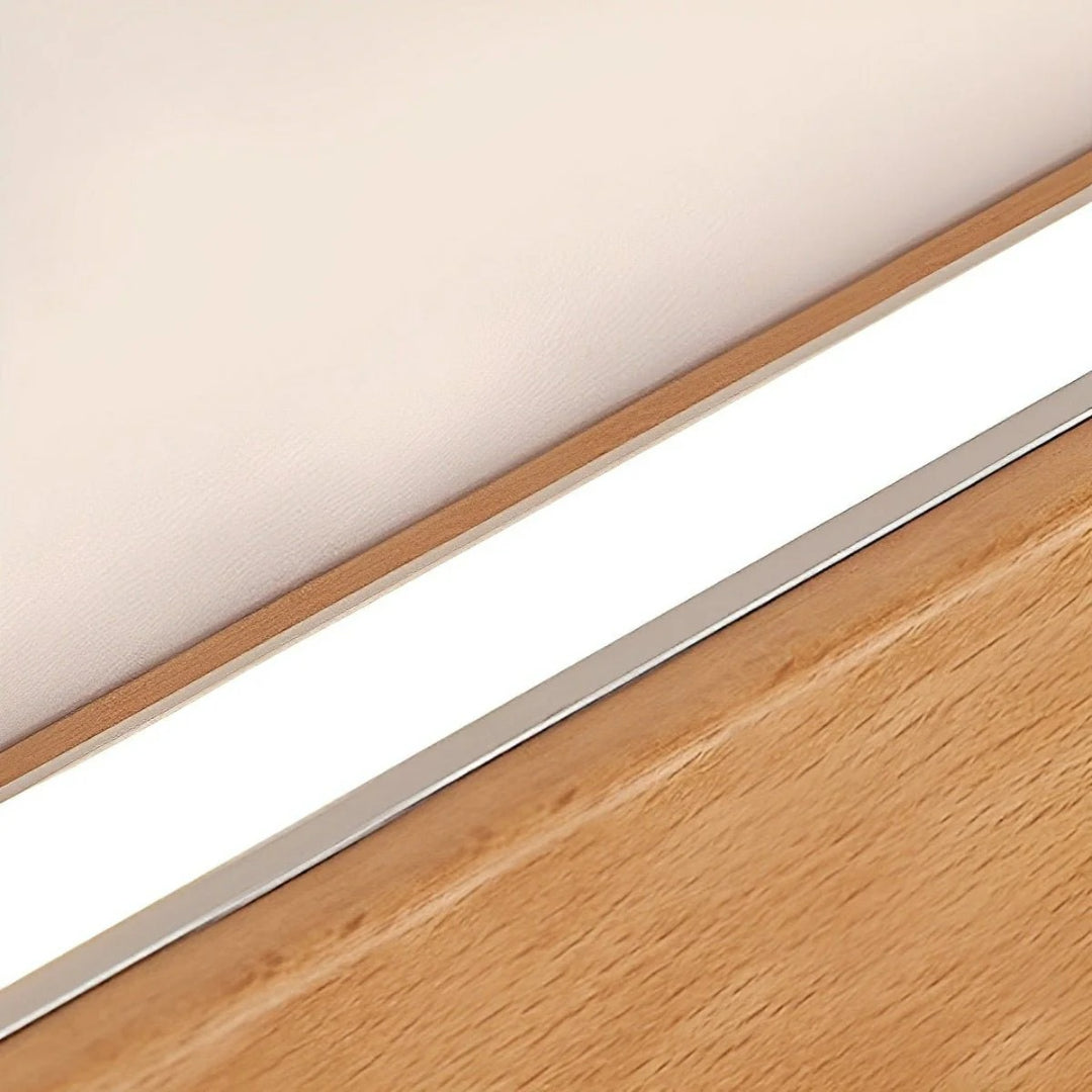 Drewniana liniowa lampa ścienna LED – widok produktu 16 | Nuvira Home