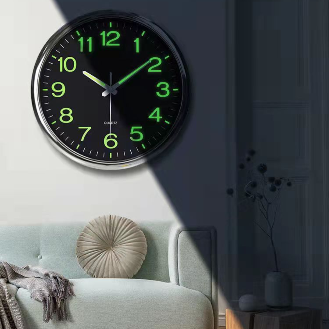Duży Zegar Ścienny LED do Salonu – widok produktu 1 | Nuvira Home