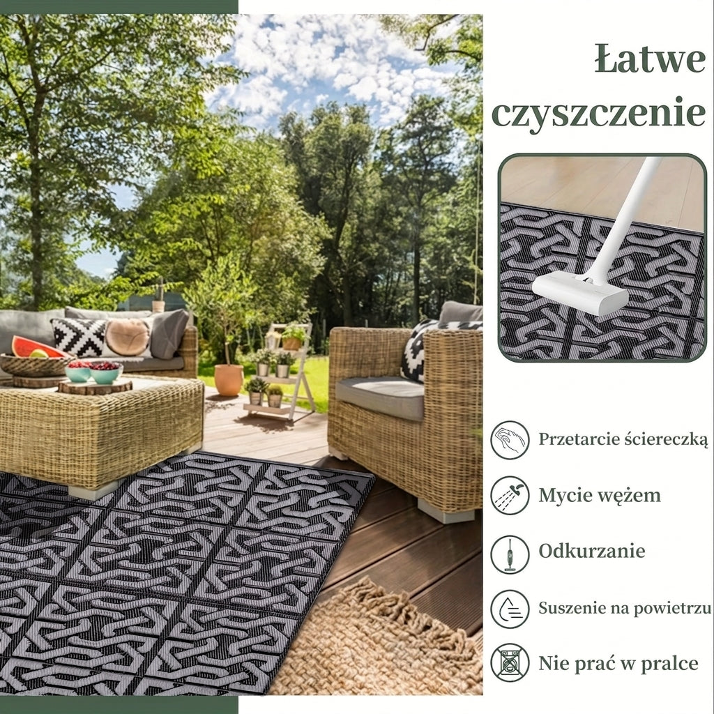 Łatwe czyszczenie dywanu zewnętrznego