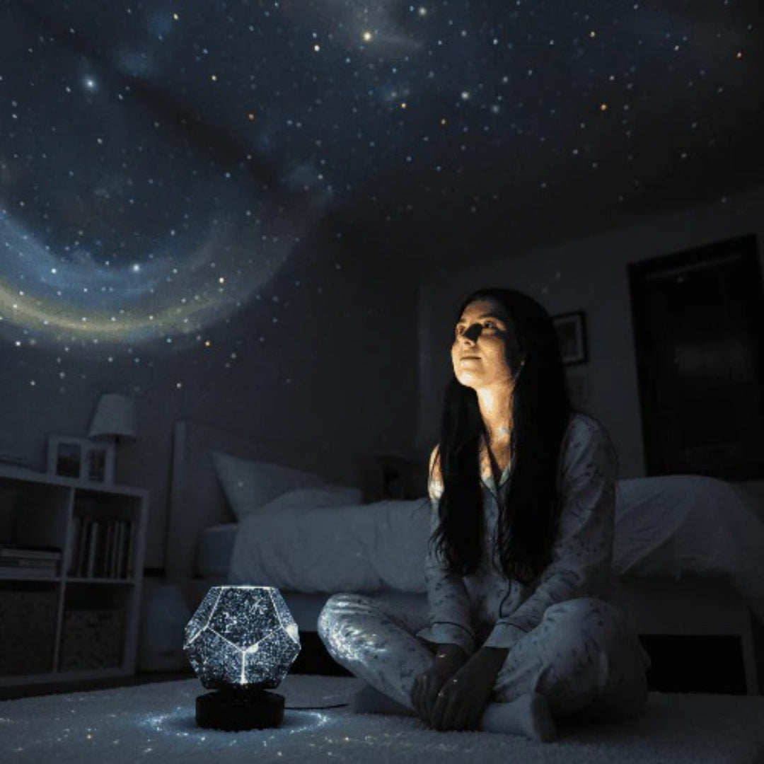 Gwiezdna projekcyjna lampka nocna LED – widok produktu 6 | Nuvira Home
