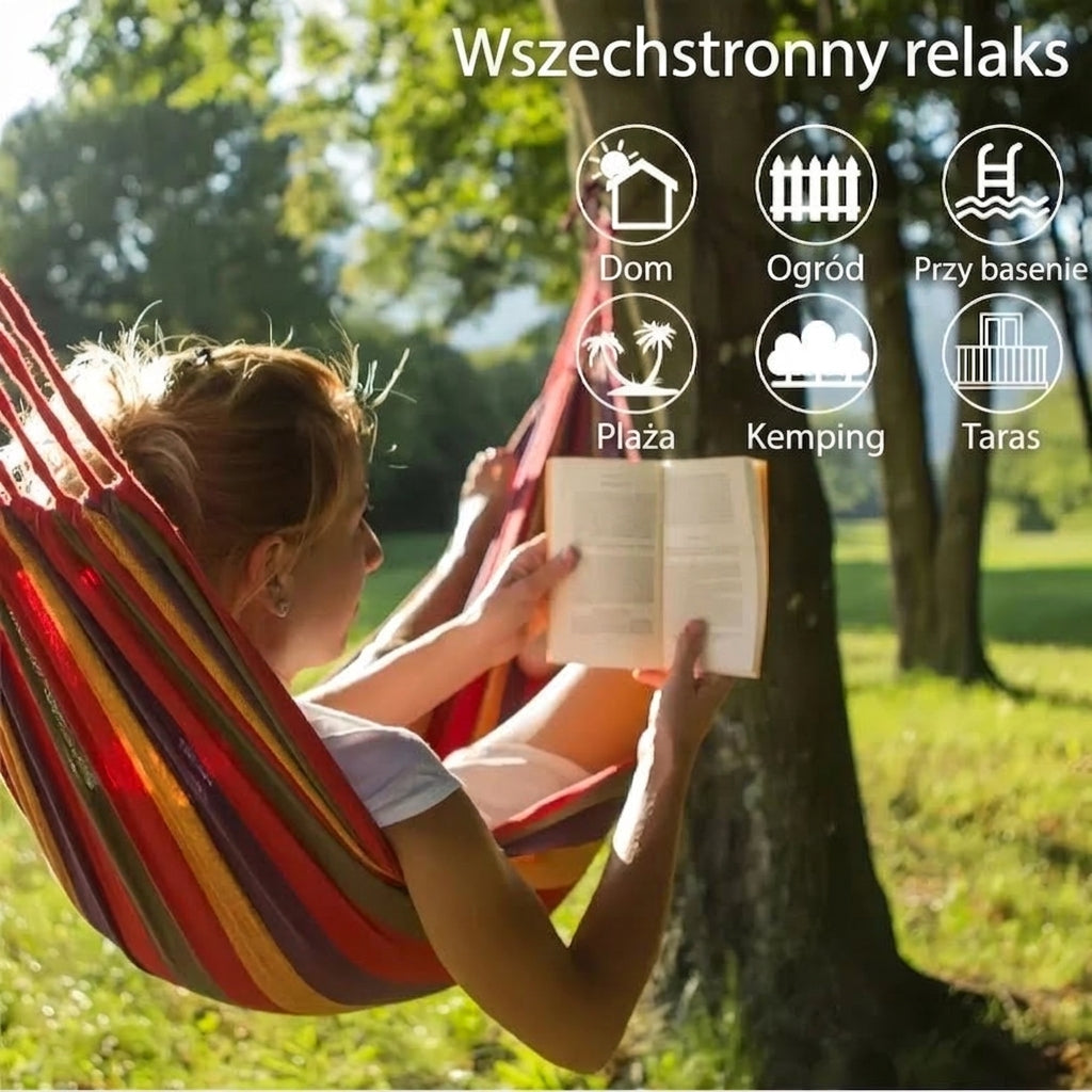 Hamak na każdą okazję: dom, ogród, plaża, kemping, taras