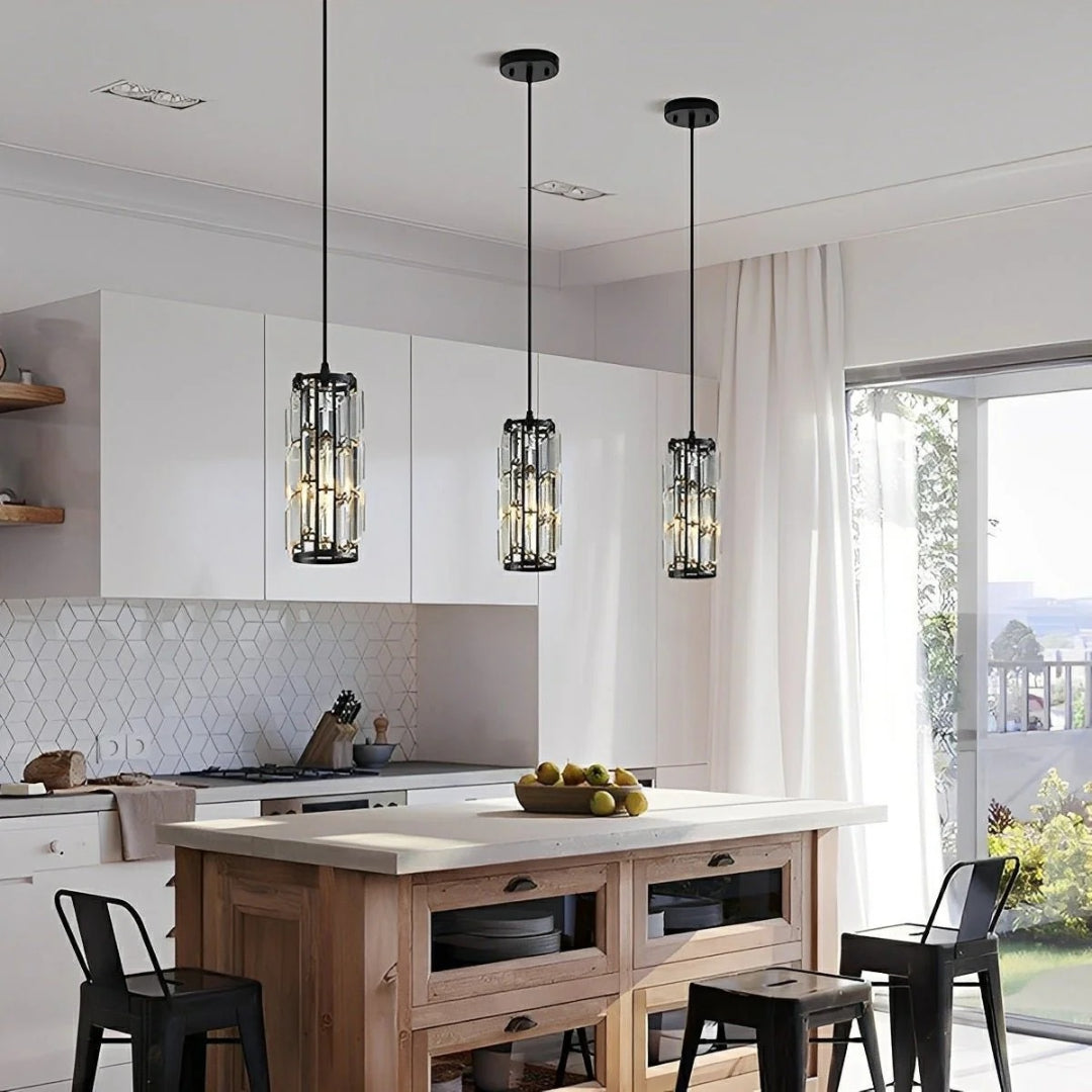 Industrialna szklana lampa wisząca – widok produktu 2 | Nuvira Home