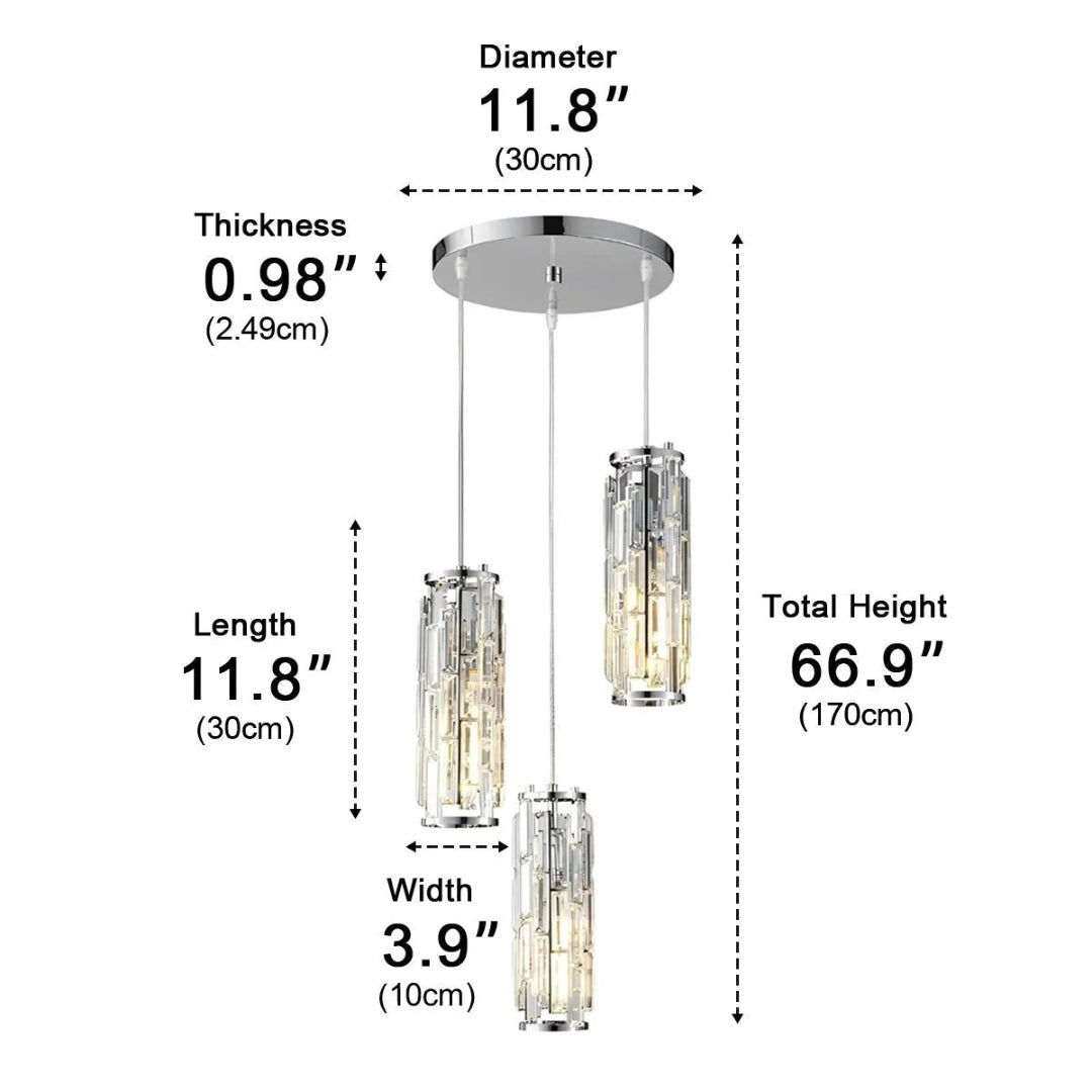 Industrialna szklana lampa wisząca – widok produktu 15 | Nuvira Home
