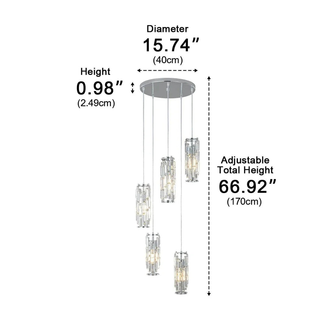 Industrialna szklana lampa wisząca – widok produktu 16 | Nuvira Home